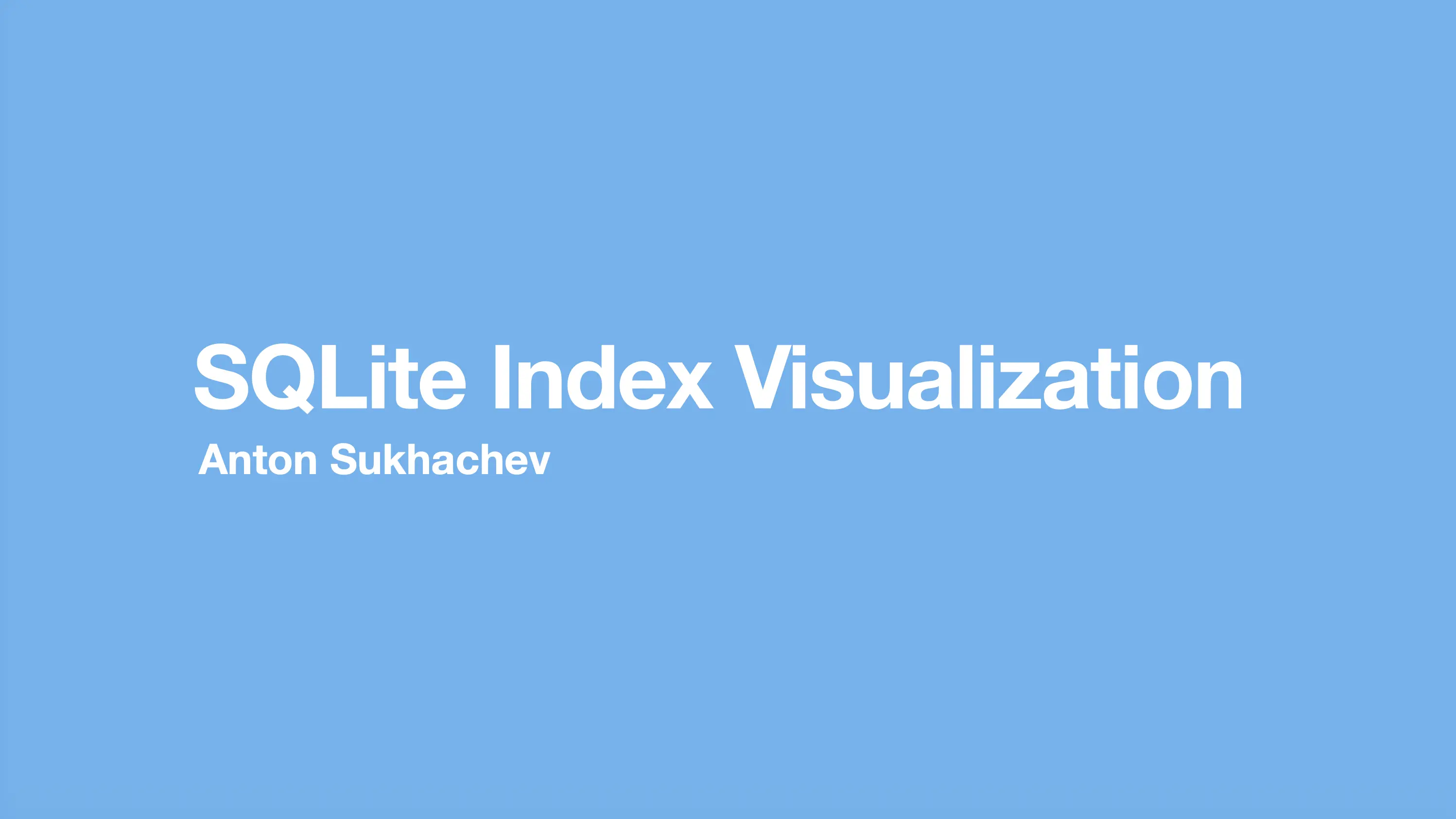 SQLite Index Visualization